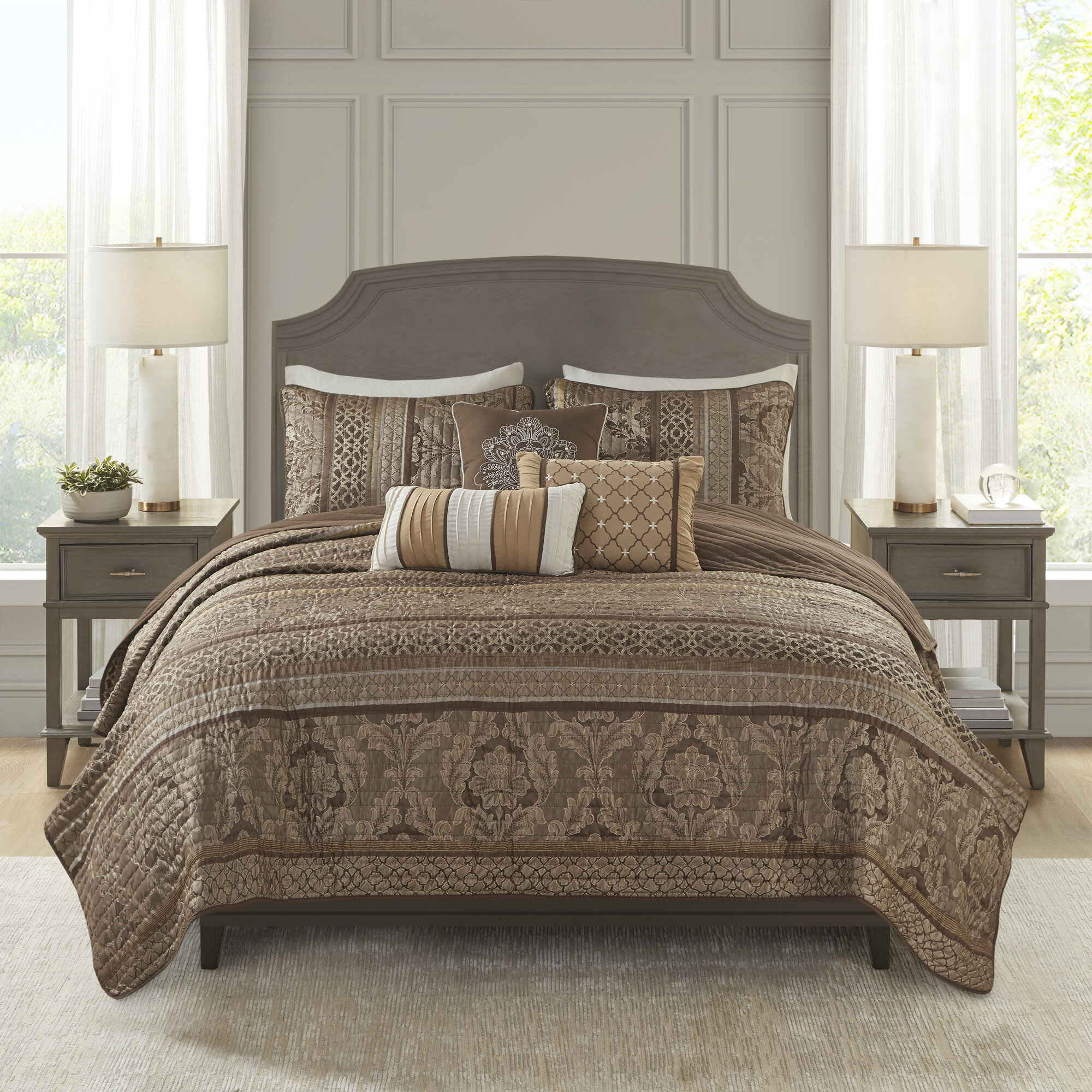 Popular Madison Park 5 Piece King Comforter Set Princeton